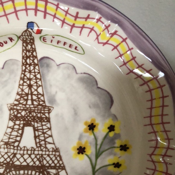 EUC Nathalie Lete Anthro Paris Plate - Picture 4 of 5